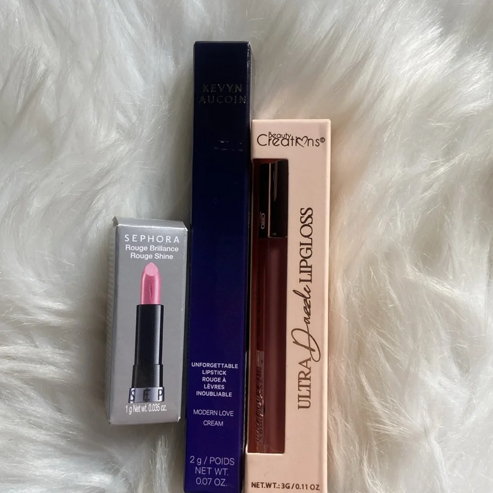 Lipstick Lipgloss Makeup Bundle; Kevyn Aucoin Sephora NYX Becca & More